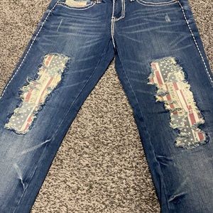 Cowgirl Tuff American Pride Jeans Women Size 31x33
